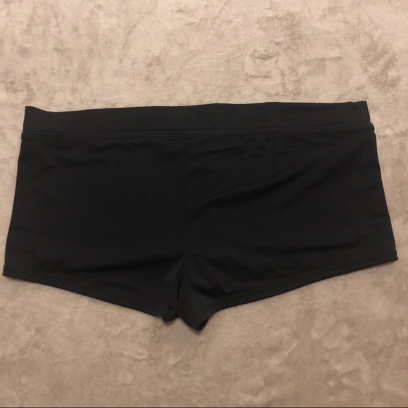 Black Tropical Escape Swim Boyshort, Size 18 - Picture 2 of 12